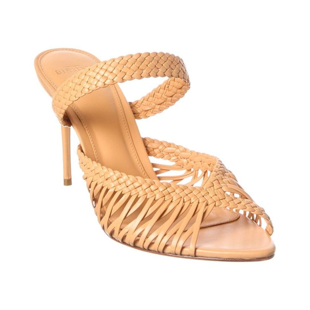 Alexandre Birman Agatha 85 Leather Sandal, Orange
